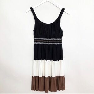 New Directions Flowy Multi Colored Midi Dress